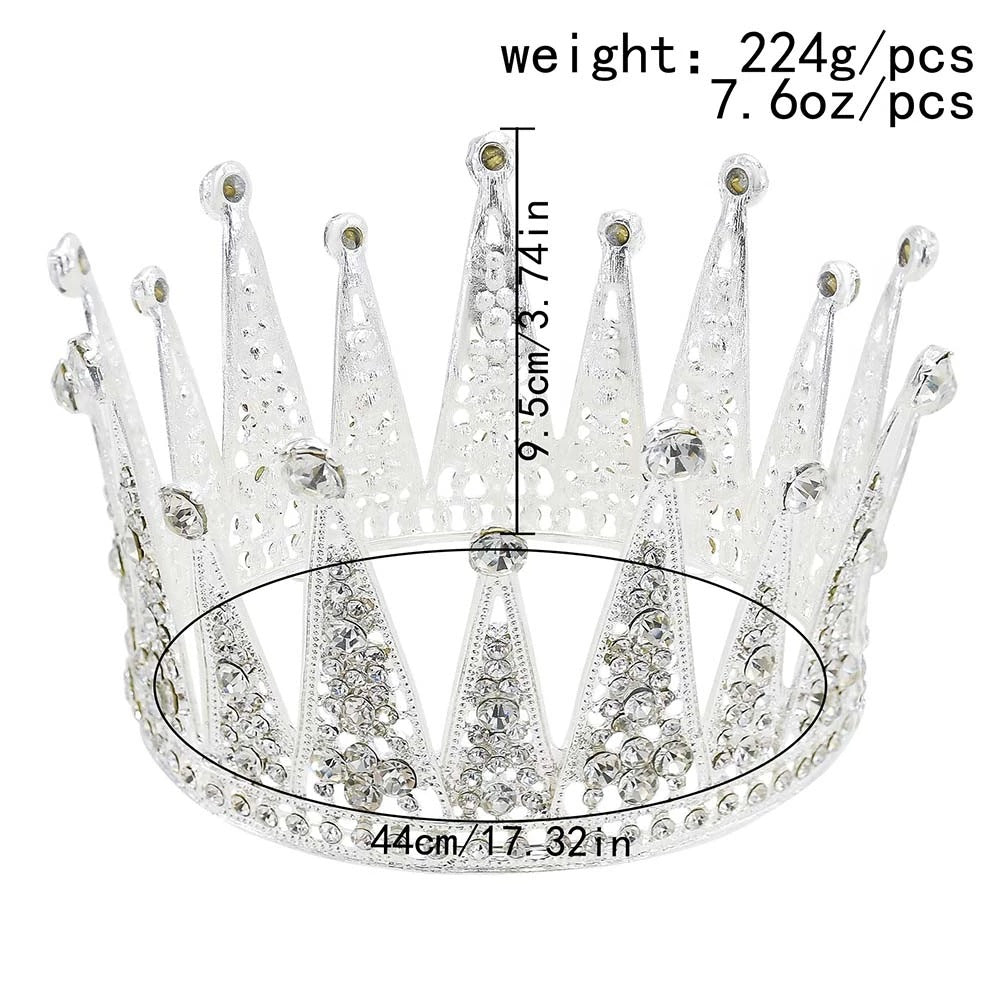 Lumière Bridal Crown - styled on bride