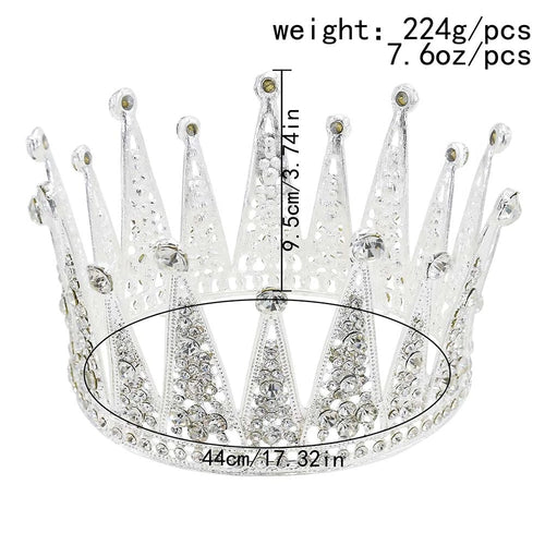 Lumière Bridal Crown - styled on bride